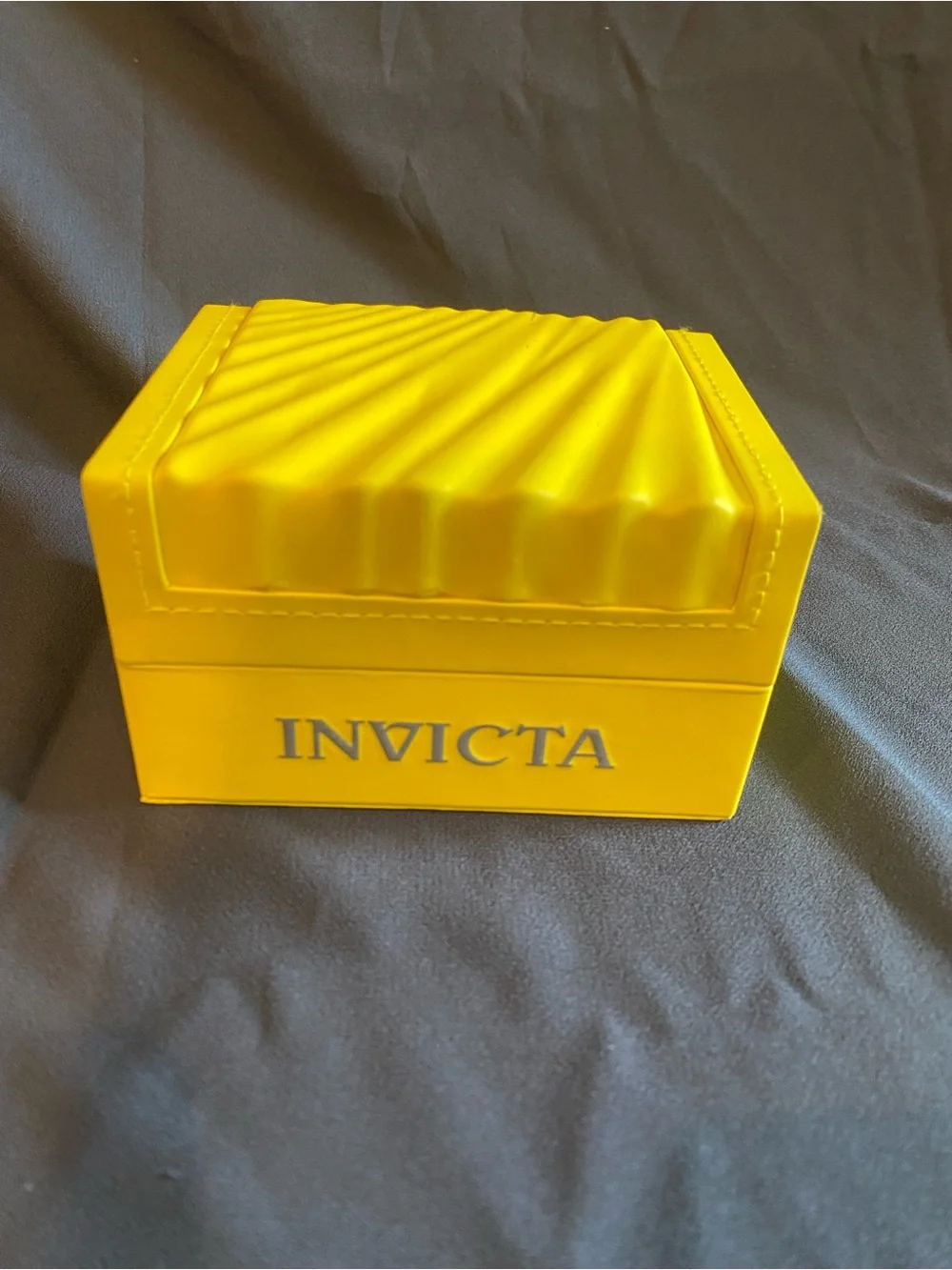 Invicta Yellow Watch Presentation Box with Pillow and Cloth